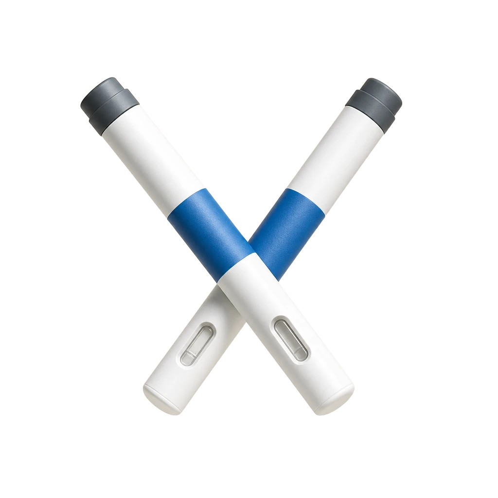 Brand-name weekly GLP-1 injection pens