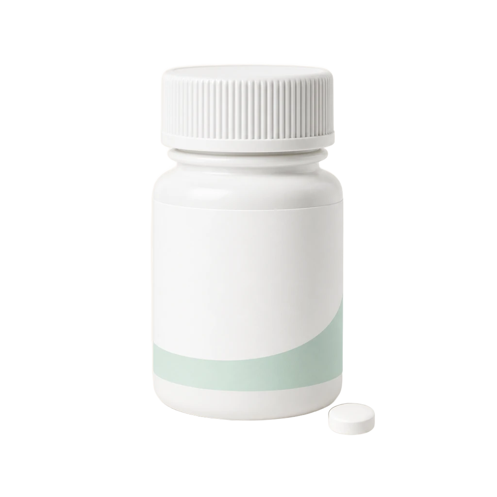 Brand-name daily GLP-1 tablet bottle